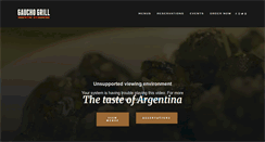 Desktop Screenshot of gauchogrill.com